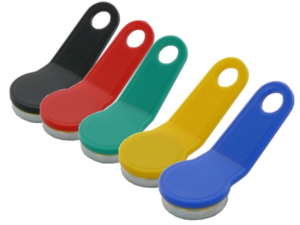 Schlüssel Set (grün, schwarz, blau, rot, gelb) für Kellnerschloß Kellox