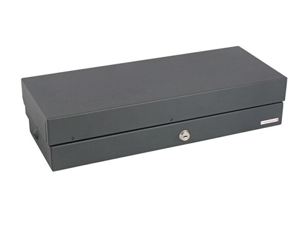 APG Kassenlade CostPlus Flip Lid Modular 460(MOD02)  lackiert schwarz 8 Münz und 4 Notenfächer 1 Ablagefach