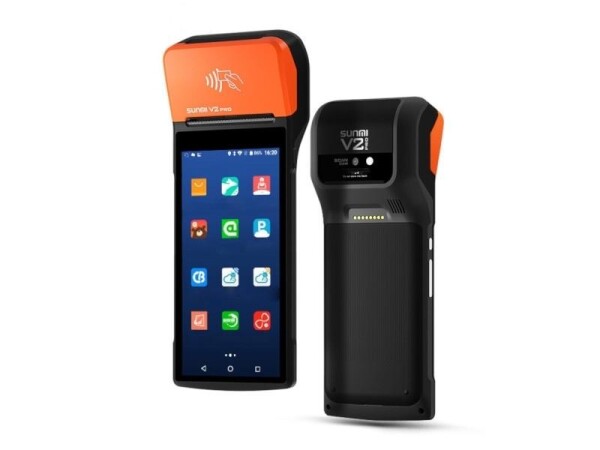 Sunmi V2 PRO - Mobiles All-In-One Touchterminal, 5.99 Display, 58mm Thermobondrucker, Android 7.1, 4G