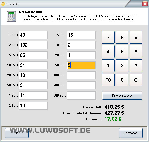 LUWOSOFT LS-POS PREMIUM Kassensystem für JTL-WAWI