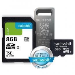 Swissbit TSE, microSD-Karte, 8 GB, Zertifikatslaufzeit 5 Jahre, Blister incl. Doku