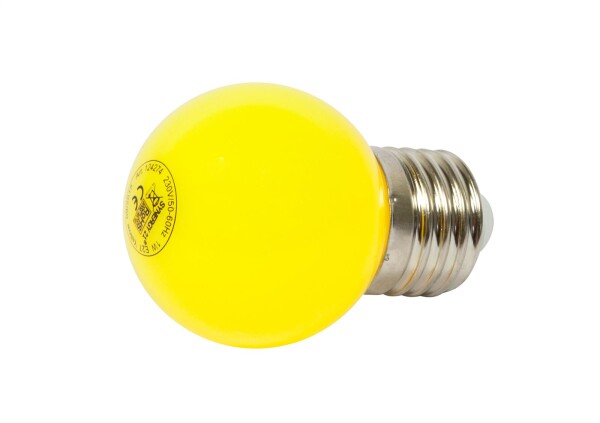 Synergy 21 LED Retrofit E27 Tropfenlampe G45 gelb 1 Watt für Lichterkette