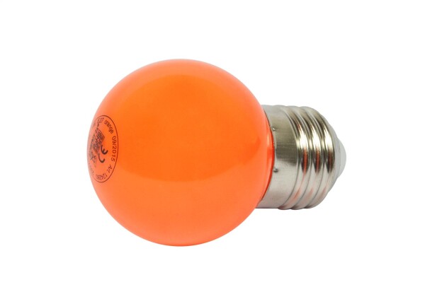Synergy 21 LED Retrofit E27 Tropfenlampe G45 orange 1 Watt für Lichterkette